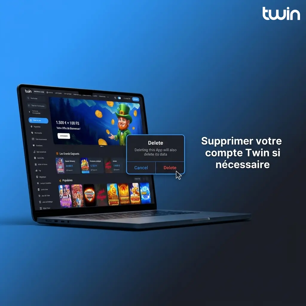 Étapes pour supprimer un compte Twin et contacter le support avant la clôture