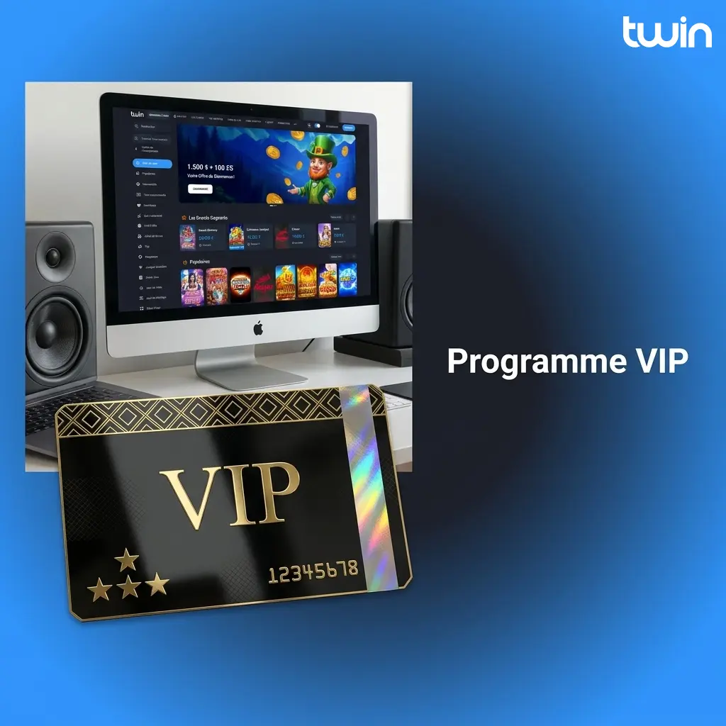 Programme VIP Twin pour joueurs actifs avec cashback, statuts, cadeaux et gestionnaire dédié